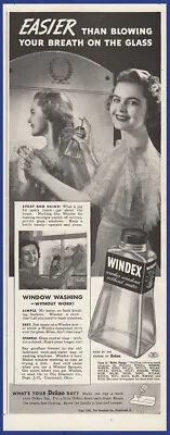Vintage 1937 WINDEX Window Glass Mirror Cleaner Ephemera 1930's Print Ad • $7.46