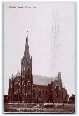 1911 Exterior View Catholic Church Building Muncie Indiana IN Vintage Postcard • $19.95