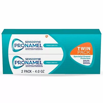$12.77 • Buy Sensodyne Pronamel 2-pack Fresh Breath Toothpaste (2 X 4.0-oz Tubes) Ex 07/2023+