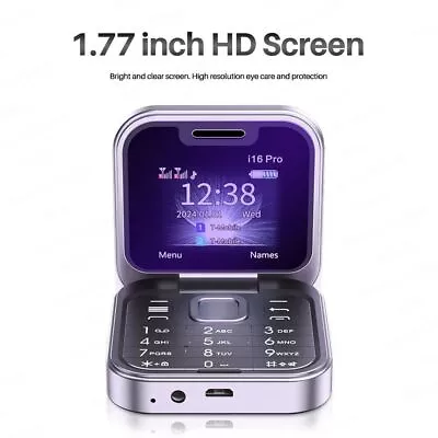 Unlocked SERVO 2024 New Mini Flip Mobile Phone Dial GSM Cellphones Dual SIM Card • $38.94