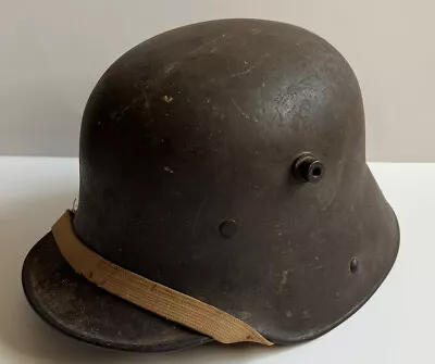 Original WW1 German M16 Helmet M17 War Painted Upside Down Cross Camo? ET64 • $637.49