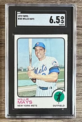 Willie Mays 1973 Topps Vintage Graded Card #305 Sgc 6.5 Ex-nm+ Mets • $20.50