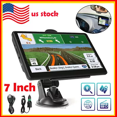 7'' Touch Screen Car Truck GPS Navigation System 8GB Lifetime Maps Canada US • $51.58