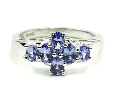 The Genuine Gemstone Company Purple Tanzanite Sterling Silver 925 Ring Size 8 • £76.88