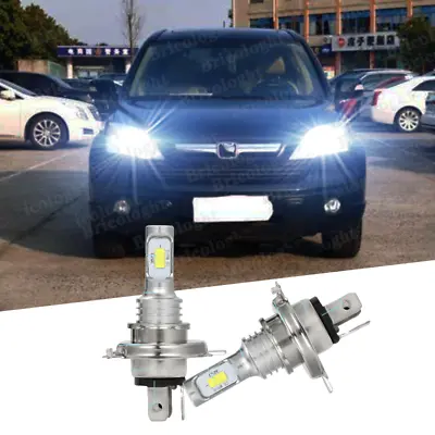 $16.50 • Buy For Honda CRV CR-V 2007-2014 LED Headlight High/Low Beam Bulbs 6000K White Combo