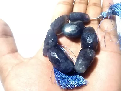 Blue Iolite Natural Nugget 15x22-16x23mm Faceted Loose Gemstone Beads 7  265Cts • $37.39