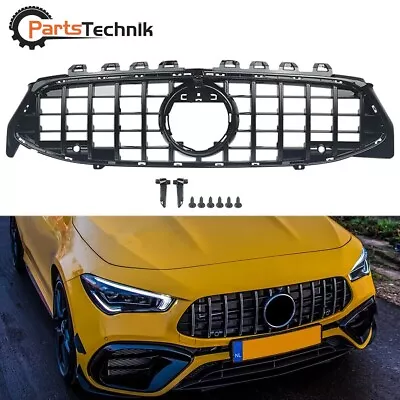 For Mercedes Benz W118 CLA250 CLA45 AMG 2020-22 GT Style Front Grill Gloss Black • $115.98