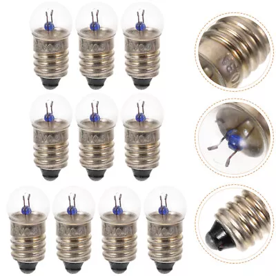 E10 Light Bulb Flashlight Small Electric Bead Light Bulb 2.5V 0.3A 10pcs • $7.88