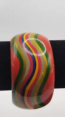 Vintage Cuff Bracelet Colorful Unbranded 6 Inch Good Condition • $9.49