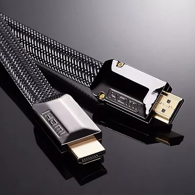 £5.48 • Buy 0.5M-15M FLAT ULTRA HD 4K 3D HDMI CABLE V2.0 HIGH SPEED + ETHERNET HDTV 2160p