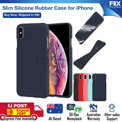 $11.79 • Buy For IPhone 11 12 XS Max XR X 8 7 Goospery Soft Rubber Silicone Back Case Cover