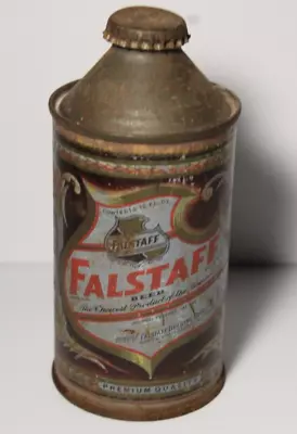 1950s Old Vintage Falstaff Cone Top Beer Can St. Louis Missouri Graphic Beer Can • $79.99