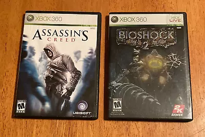 $8.65 • Buy 2 Xbox 360 Games - Assassin's Creed & Bioshock 2    *complete With Manuals*