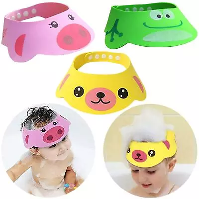 £2.95 • Buy Kids Baby Adjustable Shower Cap Shampoo Bath Bathing Hat Wash Hair Face Shield