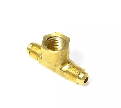 Gas Flare Branch Tee Fitting 1/4 Sae 45 Male To 1/4 Female Pipe Npt Propane Lng • $10.86