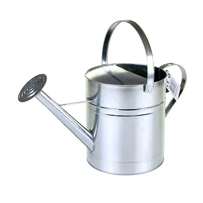 Galvanised Watering Can Traditional Style 9l Outdoor Garden Metal Watering Rose • £12.99