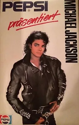 Rare Michael Jackson BAD Tour PEPSI 3D Plastik Banner • £301.15