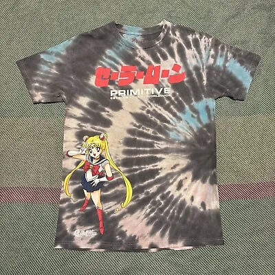 Sailor Moon Primitive Worldwide Skateboards Mens Size Small Tie Dye Short Sleeve • $4