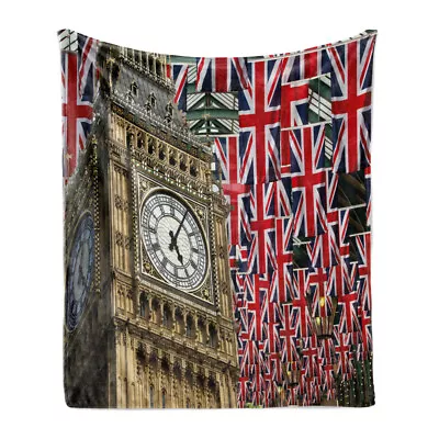 Union Jack Soft Flannel Fleece Throw Blanket UK Flags • £30.99