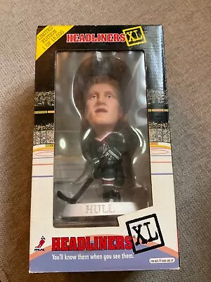 Brett Hull Headliners XL Bobblehead Nodder Vintage Rare COA • $5.99