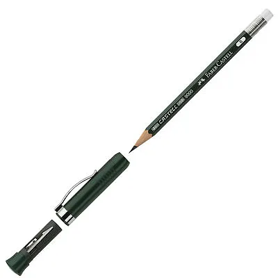 Faber-Castell Perfect Drawing B Pencil 9000 With Sharpener  - FC119037 - New • $16.50