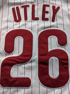 Majestic Cool Base Philadelphia Phillies Chase Utley #26 Jersey Size 48 • $69.99