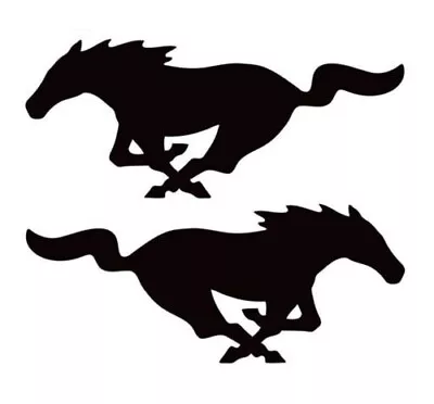 (2) Mustang Ford Running Horse Vinyl Decal Window Sticker Pick Color & Size Suv • $5.85