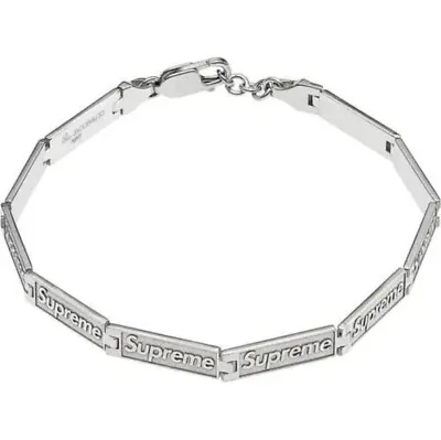 NEW Supreme Jacob & Co Logo Link Bracelet Sterling Silver | Size L/XL In Hand • £689.80