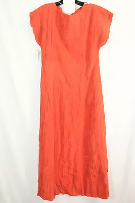 Toteme Bloody Mary Womens Crinkled Silk Cap Sleeve Dress #32/0 $195 • $55.99