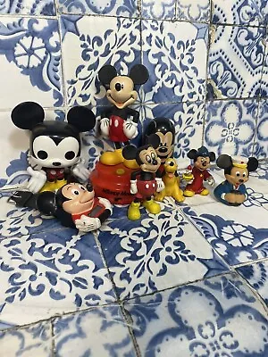 Vintage Rare Walt Disney Mickey Mouse Toy Lot 8 Bundle Watch Funko Fantasia • $13.99