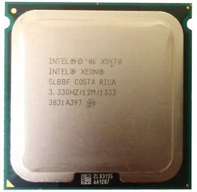 Intel Xeon X5470 Quad-Core 3.33 GHz 12M 1333MHz Processor Socket J LGA 771 CPU • £46.79