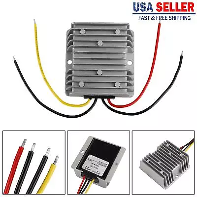 Waterproof DC 9V-20V To DC 12V 5A Voltage Stabilizer Car Power Supply Regulator • $23.89