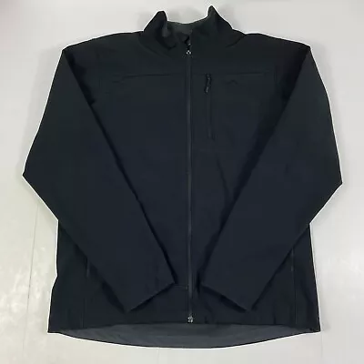Mountain Hardwear Jacket Men Large Black Fairing Full Zip Long Sleeve Hiking Ski • $34.88