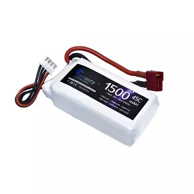 3s 11.1v 1500mAh 45/60C LiPo Battery W/Deans T Plug For RC FPV Drone Car COMPACT • $34.95