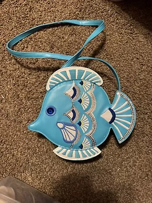 Gymboree True Blue Summer Purse Fish Beach Angle Fish • $12.99