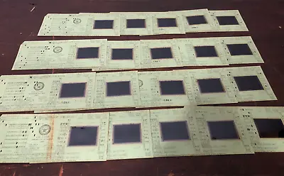 LOT OF 20 Green Filmsort Computer Punch Cards Slide Microfiche • $12