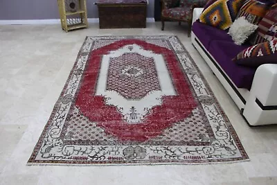 Oversize Rug Handmade Rug Turkish Rug Vintage Rug Rug 5.7 X 10.2 Ft. MB9519 • $180