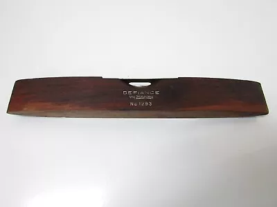 Vintage STANLEY Defiance 9  Wooden Body Torpedo Level # 1293 Tool • $17.99