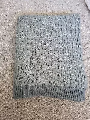 BNWT LAURA ASHLEY Knitted Throw GREY 130x170  RRP £70 Laura Ashley Throw • £1.20