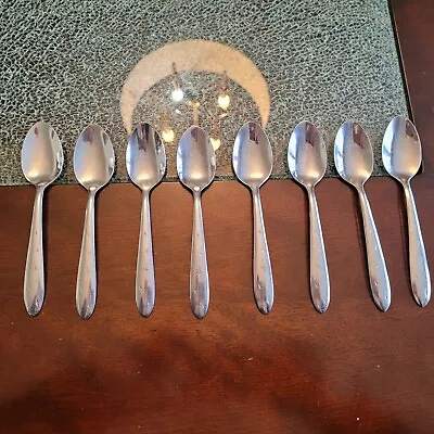 Set Of 8 Mar-crest Atomic Starburst Spoons Stainless 5 Stars MCM Vintage USA • $15.50