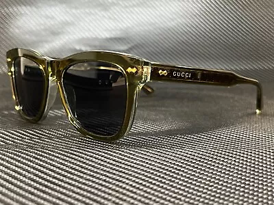 GUCCI GG0910S 002 Green Transparent 53 Mm Men's Sunglasses • $218.70