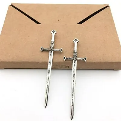 1/12 Scale Sword Medieval Knight Warrior Antique Silver Dolls House Accessories • $5.54