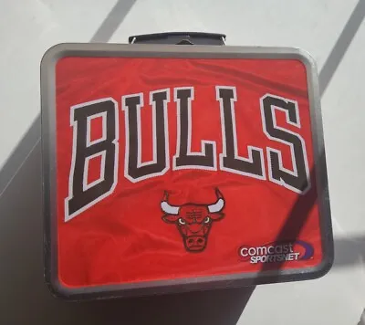 Chicago Bulls Metal Lunchbox Comcast Sportsnet NBA SGA Michael Jordan MJ • $28