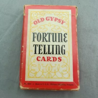 Vtg. Old Gypsy Fortune Telling Cards #3013 Whitman 1940 Complete  36 Cards • $48