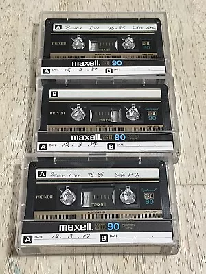 Lot Of 3 Used Maxell UD XL II 90 Min Cassette Tapes Type II Epitaxial UDXLII 90 • $14.99