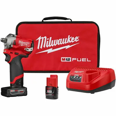 Milwaukee 2555-22 M12 Fuel Impact Wrench Kit • $237.99