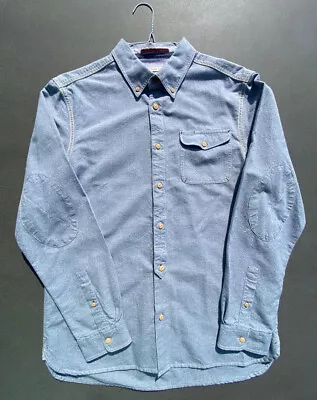 Men’s White Stuff Size MEDIUM Classic Fit Shirt With Tunic Style Button Detail • £8.99