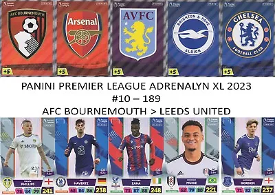 £0.99 • Buy Panini Premier League 2023 Adrenalyn XL Base Team Player Cards #10 - #189