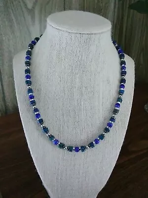 Surfer Style - Handmade - Necklace - 18  - Blue Lapis Heishi  Beads • $22