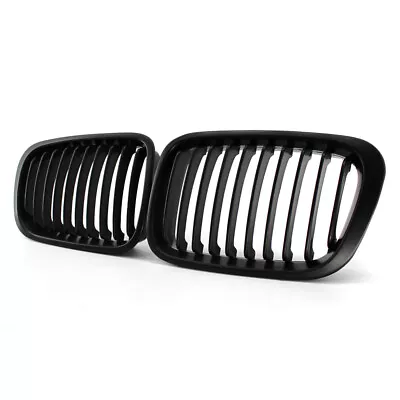 Set Of Matte Black Grille Kidney Grill For BMW E46 3 Series 4 Door 1998-2001 AS • $36.99